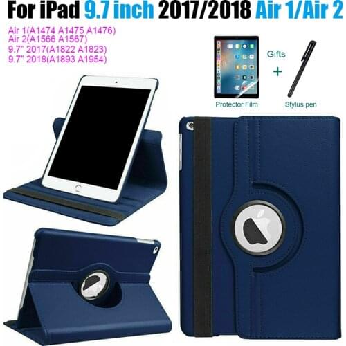 For iPad 9.7 2018 2017 5 6 5th 6th Generation Funda Case Cover For iPad Air 2 Air 1 Case 360 Degree Rotating Leather Smart Coque