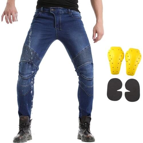 Waterproof Windproof Rider Motorcycle Jeans Biker Jeans With 4 X CE Armored Pads for Motocross Cycling Dirt Bike ICE Skating