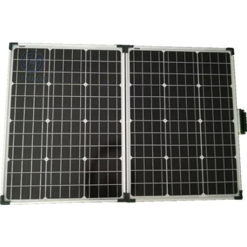 High efficiency black silicon 100w foldable solar panel portable