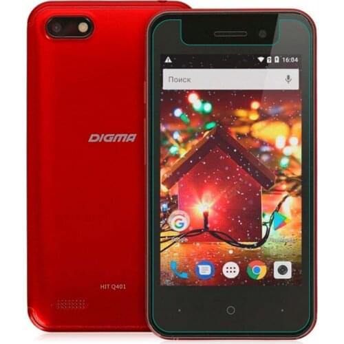 For Digma HIT Q401 3G Glass Anti-Scratch Screen Protective Tempered Glass for Digma HIT Q401 4inch Screen Protector Cover Film