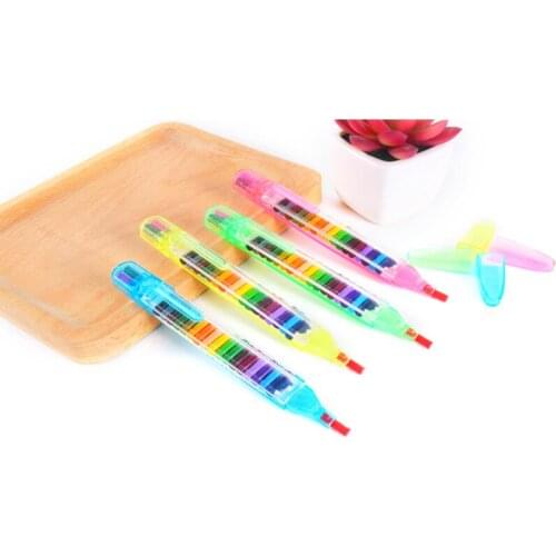 1/4pcs Colorful Painting 20 Colors Wax Crayon Bridesmaid Gifts Wedding Gifts for Guests Kids Back To School Present Party Favors