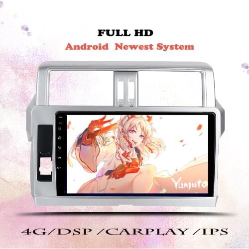 2DIN Android 10 Car Radio For Toyota LAND CRUISER PRADO 150 2013-17 Multimedia 2 Din Video Player Navigation GPS DVD Head Unit