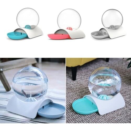 Automatic Bubble Water Dispenser for Cat Gravity Waterer Bowl Dispenser Dog Feeder Drinking Fountain Feeders Large Capacity 2.8L