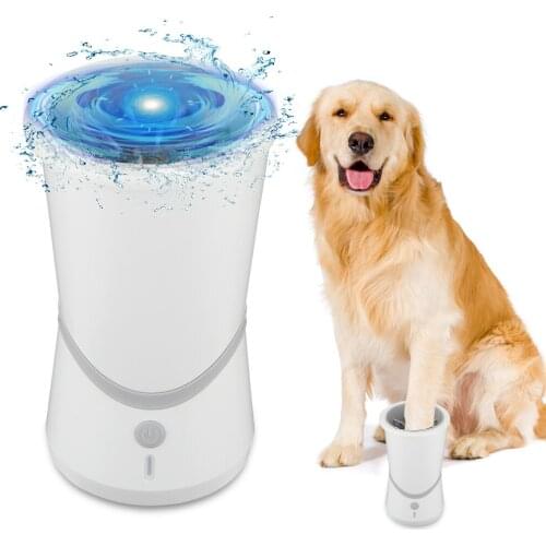 Automatic Pet Muddy Paw Cleaner Cup Portable Dog Paw Cleaner Soft Silicone Brush Washing Cup for Dogs Cats Feet Cleaning Device