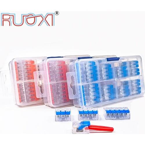 Fast Wire Connector Mix And Match Boxed Multiple Colors Compact Universal Connector Terminal Suitable For 0.5-4.0mm Cable