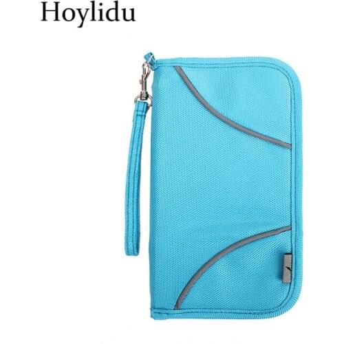 RFID Travel Passport Holder Cover Multifunction Large Capacity Wallet for Men Women Credit ID Card Holder Nylon Organizer Bag
