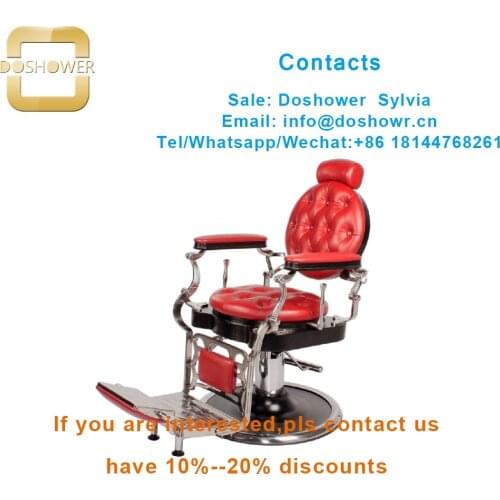 Doshower DS-W1848 barber chairs with furnitures salon classic barber chairs supplies for classic barber chair