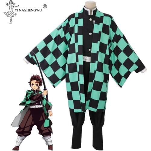 Anime Kimetsu no Yaiba Demon Slayer Cosplay Costume Kamado Tanjirou Nezuko Agatsuma Zenitsu Tomioka Giyuu MuzanCosplay animeNew