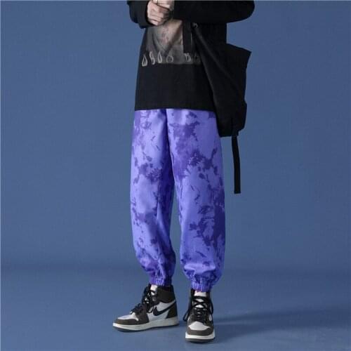 2021 Black Men‘s Harem Pants Loose Streetwear Hip Hop Jogger Sweatpants Man Fashion Printing Casual Trousers Male Oversized
