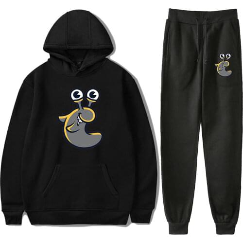 Slogoman Merch Hoodies Set Men Women Hoodies Pants Two-Piece Sweatshirt Suit pullover women kawaii conjunto moletom feminino