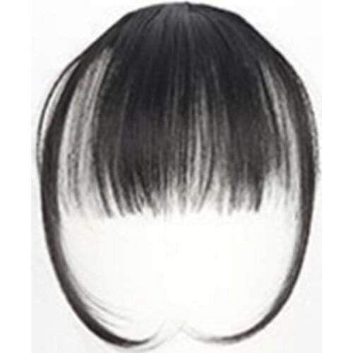 Fake Bangs Extensions False Fringe For Girls Clip On Fringe Bangs Natural Looking Synthetic Hair Flat Air Fringe