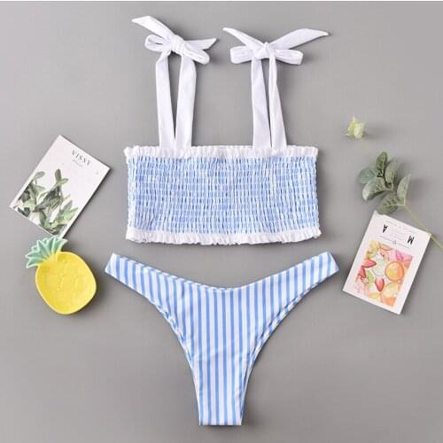 2020 New Style Swimsuit Fringe Playing Football with Two-Piece Swimsuit Womens Eu US Style Sexy Bikini Free Shipping