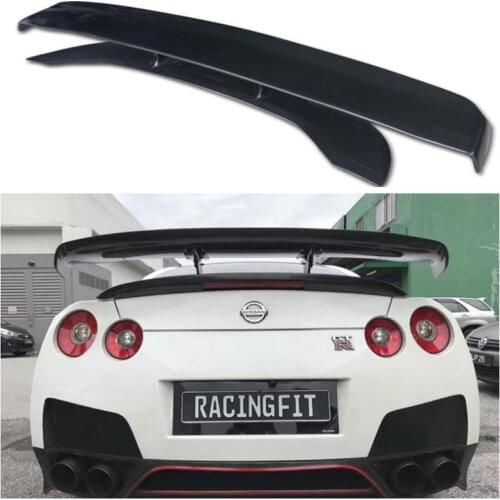 High Quality ABS Resin & Carbon Fiber Rear Trunk Lip Spoiler Wing Fits For Nissan GTR R35 2008-2015