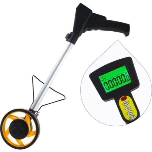 Portable Digital Display Laser Range Finder Handheld Measuring Distance Tool Range 9999m with Roller for Engineering Survey