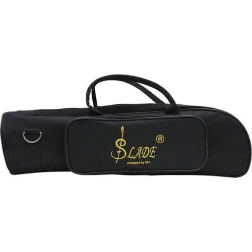 SLADE Professional Trumpet Bag Adjustable Double Zippers 5mm Cotton Thicken Portable Storage Case Trumpet Carrying HandBag