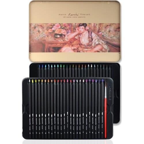 Scribble scribble pen Marco3220 Renoir 24/36/48 water soluble professional art color pencil