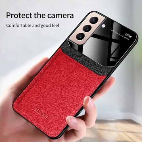 ShockProof Coque For Samsung Galaxy S21 S20 FE Note 20 Ultra 10 S10 Lite S9 S8 Plus 9 8 S10E Ultra Thin Leather Case Back Cover