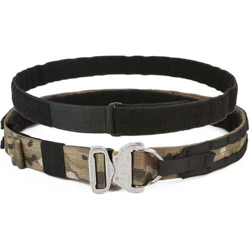 FMA Tactical Belts Nylon Military Cobra Waist Belt Metal Buckle Adjustable Heavy Duty Training Waist Belt Hunting Accessories