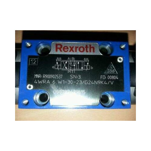 Rexroth MNR:R900902537 4WRA 6 W1-30-23/G24N9K4/V 4WRA6W1-30-23/G24N9K4/V Proportional directional valve Hydraulic solenoid valve