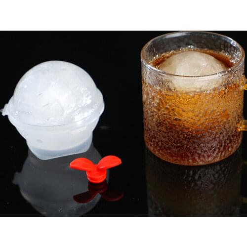 Whiskey Silicone Round Ice Cube Mould Bar Jelly Making Cocktail Drink DIY Mold Kitchen Eco-Friendly Useful Homemade Ice Maker