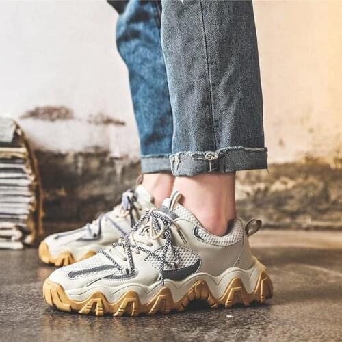 Outdoor Non-slip Running Man Sneakers Beige Male Sport Shoes for Mens Sports Shoes Men Training Tennis Basket Trainers GMD-0902