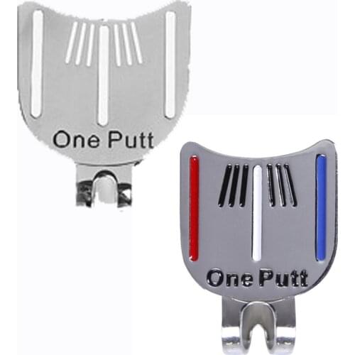 Golf Hat Clips Golf Putting Alignment Tool Marker One Putt Magnetic Hat Clips for Sport Golf Club Training