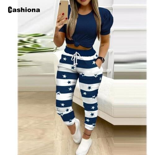 2021 High Waist Legging Womens Summer Drawstring Trousers Fashion Stripes Casual Skinny Pantalon Female Ankle-Length Pants