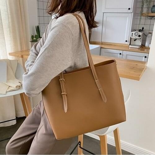 Womens bags 2020 Womens PU Leather Handbags Lady Hand Bags Purse Pocket Women Composite bag Big Tote Sac Bols Shoulder bag
