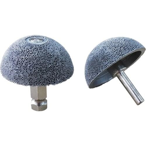 1pc Aluminum Anodizing Flared Contour Wheel /Cup with Arbor Adaptor & Balance Wheel Removing Rubber Efficiently Buffing Wheel