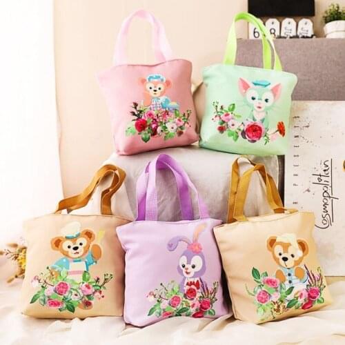 1 Pc Cute cartoon Duffy at work to school with lunch box bag student portable lunch box bag