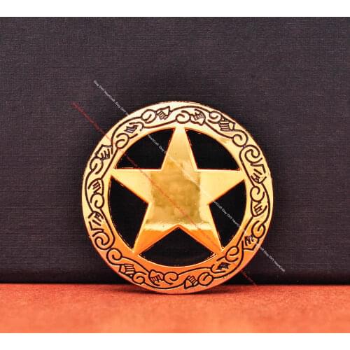 10pc 37mm Vintage Silver Blue Turquoise Flower Star Concho For DIY Leathercraft Leather Project Belt Wallet Shoe Boot Decor