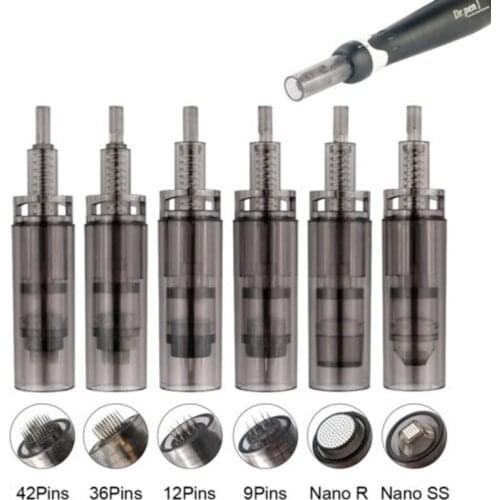 10 PCS 9/12/36/42/Nano Microneedling needles of Dr. Pen A7 Model replacement cartridage in one bag
