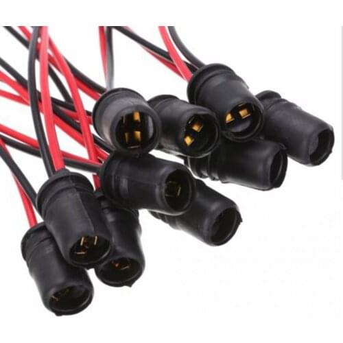 10Pcs T10 Car Trucks 5W Soft Rubber Light Bulb Socket Lamp Holder Connector Fits on OEM/LED/SMD Bulb Socket