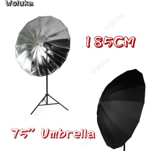 Umbrella Reflective 185CM Black and Silver Reflective Lighting Light Umbrella for Studio Photogrphy CD50 T10A
