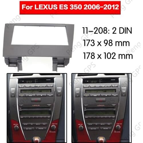 2 Din Car Radio stereo Fitting installation fascia For LEXUS ES 350 2006-2012 Stereo Frame Fascias Mount Panel DVD CD trim
