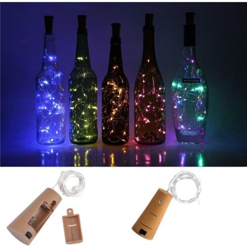 5pcs 1m 10leds Wine Bottle Stopper Copper Wire Light String Christmas Tree Decoration New Year Party Gift Navidad Xmas DIY Decor