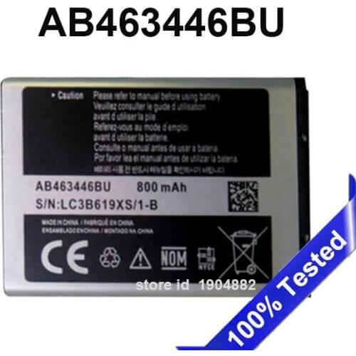 SanErqi Battery For Samsung C3300 C3300K X208 B189 B309 F299 AB463446BU Mobile Phone Battery Replacement 800mAh Batteries