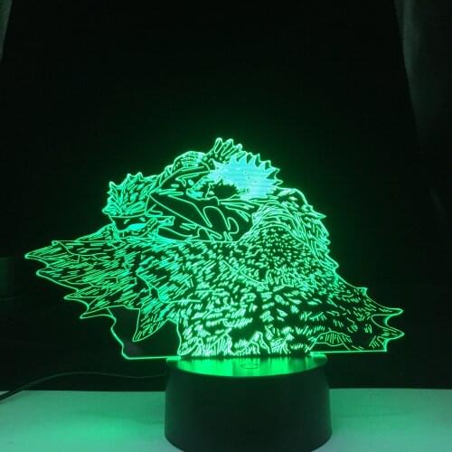 Jujutsu Kaisen Anime Lamp Megumi Fushiguro Led Night Light for Birthday Gift Room Decor Lamp 16 Colors Remote Control Lights