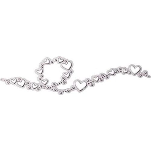 Elegant Heart Lace Shape Carbon Steel Cutting Dies DIY Scrapbooking Photo Album Embossing Paper Cards Making Stencil Cards