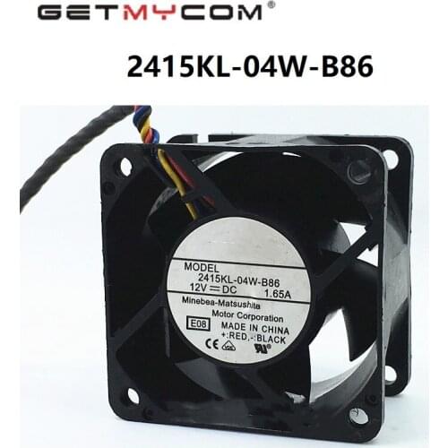 Getmycom Origjnal 2415KL-04W-B86 E0H DC 1.65A 4-wire 12V connector 80mm Server Square 60x60x38mm Cooling Fan