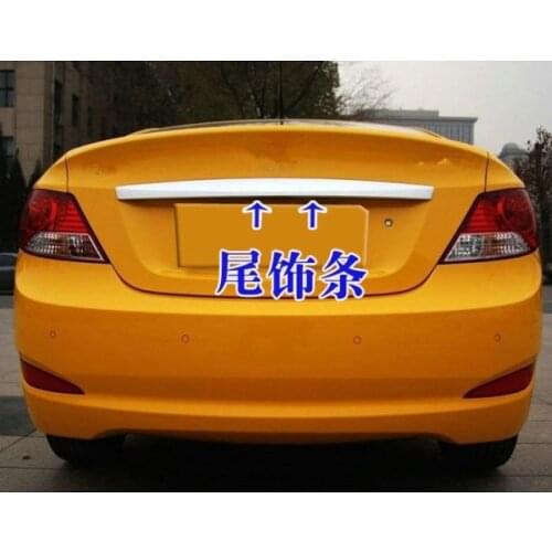 ABS Chrome Rear Trunk Lid Cover Trim For 2010-2011-2014 Hyundai VERNA/Solaris 4dr