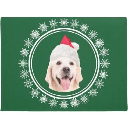 Personality Christmas Dog Pattern Doormat Door mat Home Decoration Entry Non-slip Door Mat Rubber Washable Floor Carpet