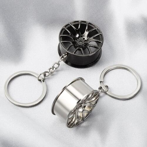 Car Wheel Rim Model Key Ring for granta skoda yeti lada priora kia rio k2 mazda peugeot 308