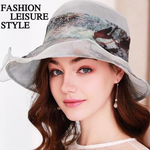 Korean Sun Hat Girl Spring Summer Beach Sunscreen Cap Women Foldable Silk Sunshade Hats Ladies Casual Sunscreen Cool Caps H6582