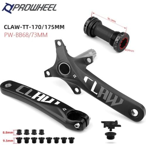 PROWHEEL 104BCD Mountain Bicycle Crankset 170mm 175mm Crank and Bottom Bracket BB MTB Cranks Aluminum Alloy Bicycle Parts
