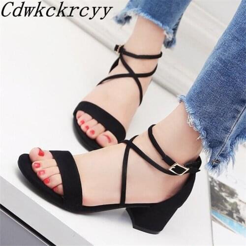 Summer New pattern Europe and America fashion High-heeled Women sandals Beige black yellow Simplicity temperament Women sandals