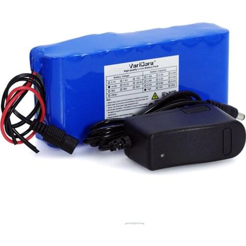 VariCore 14.8V 10Ah 18650 li-ion battery pack night fishing lamp heater miners lamp amplifier battery with BMS+16.8V Charger