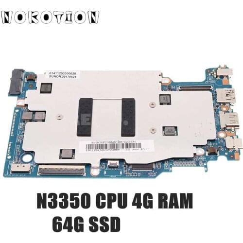 NOKOTION For Lenovo WinBook 120S-14IAP Laptop Motherboard 5B20P23884 120S MB V1.0 SVT N3350 CPU 4G RAM+64G SSD