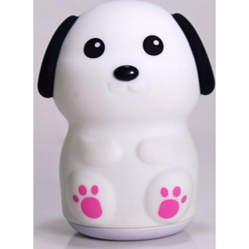 Cartoon Dog Night Light Rechargeable Led Animal Night Light Baby Kids Bedroom Home Decor Lamps Christmas Gift for Children