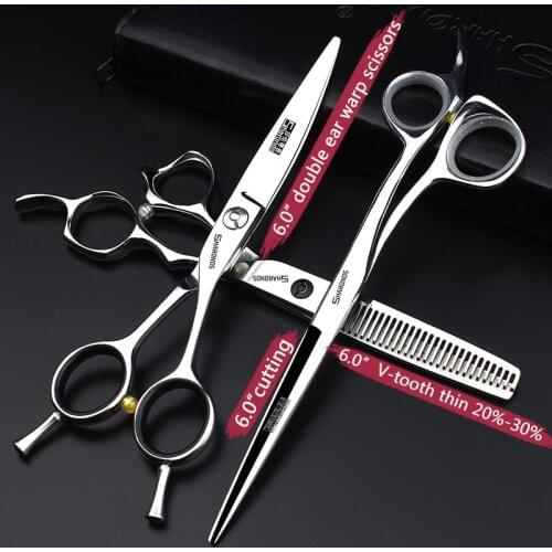 New Chunker scissors japan 440c special hairdressing scissors hairdressing anti-slip wear-resistant thin free thin custom logo